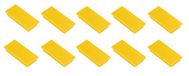 FRANKEN HM2350 04 Rechthoekige magneten, 10 stuks, hoogwaardige zelfklevende magneten voor kantoor, huishouden, werkplaats, ideaal voor whiteboards, koelkast, planborden of showkasten, 23 x 50 mm