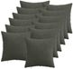 vidaXL Kussensloop 12 pcs HEERLEN Antracietkleurig 45 x 45 cm corduroy