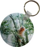 Merkloos / Sans marque TheKeyMeister B.V. Sleutelhanger - Dwergzijdeaapje in boom - Plastic - Rond - Uitdeelcadeautjes
