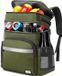 Sac à dos réfrigérant sans marque avec compartiment réfrigérant sac à dos sac isotherme sac à dos thermique sac à dos isolé grand - Vert