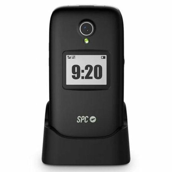 SPC Polaris 4G mobiele telefoon voor senioren met grote toetsen en noodoproepknop, compatibel met app voor externe toegang Care (iOS en Android), GPS-tracking en veiligheidswaarschuwingen, zwart