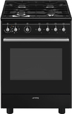 Smeg CX61GMBLNLK - Gasfornuis - 60 cm - Zwart