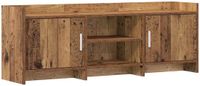 vidaXL TV-kast 130 x 33 x 47 cm Oud hout Bewerkt hout