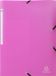 Exacompta Elastomap 50x 3 kleppen PP 5/10de Ondoorschijnend - A4 - Rose