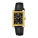 Casio - LTP-1234PGL-1AEF - Polshorloge - Dames - Kwarts - Zwart Leren Band - Goudkleurige Kast