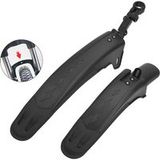 Hbs Spatbord Mountainbike Verstelbaar -universeel Spatborden Voor En Achter 24 - 26 - 27 Inch Zwart