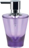 Spirella Zeepdispenser Max Light – Paars Kunststof – Vrijstaand – 9 cm Breed