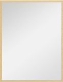 Homcom Wandspiegel Glas 70x90x2cm Natuurlijk Hout