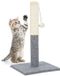 Relaxdays Poteau griffoir Sisal Poteau Balle de jeu 54 cm Haut Autoportant pour Chats Intérieur - Gris