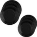 Santex set de assiettes pour fêtes/anniversaires - 20x pièces - noir - 17 cm et 22 cm