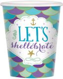 Amscan Bekers Mermaid Wishes 250 ml - 8 stuks