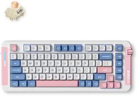 MCHOSE X75 Pink Blue Icy Creamsicle Wireless Gasket Mount Mechanical Keyboard