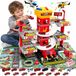Circuit parking garage - 5 floors - With parking lift - 12 vehicles - Fire department and police