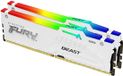 Kingston Technology FURY Beast 64GB 5200MT/s DDR5 CL40 DIMM (Kit van 2) White RGB XMP