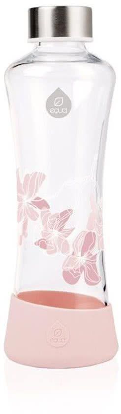 Equa Esprit Squeeze glazen waterfles 550 ml - Magnolia