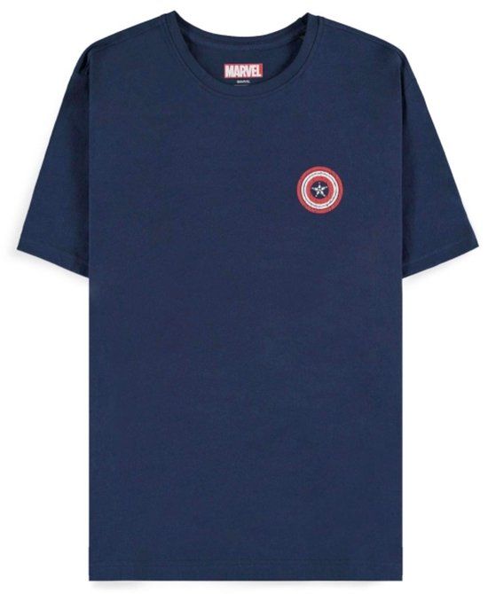 Captain America Brave New World - Captain America - Wings Heren T-shirt - marineblauw - XL