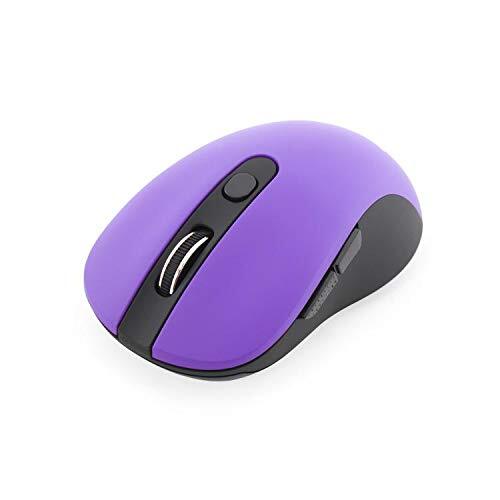 SBOX WM-911U draadloze muis, draagbaar, oplaadbaar met 6 knoppen, 2,4 G, draadloos, 800/1600 dpi, violet