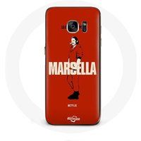 Maniacase Hoesje voor Samsung Galaxy S6 Edge La casa de papel Marsella tekening