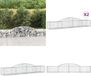 vidaXL Gabions - 2 pièces - voûté - 300x50x40/60 cm - fer galvanisé