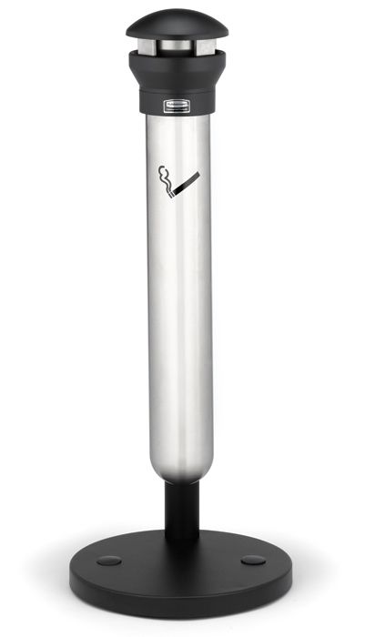 Rubbermaid Infinity 9W31 - Buitenasbak - Zwart - RVS - 100.6cm