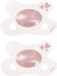 Difrax Fopspeen Natural - Newborn - Hartje - Lichtroze - 2 Stuks