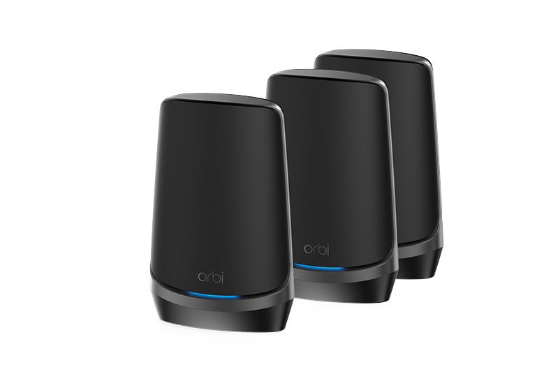 NETGEAR Orbi RBKE963B - Mesh WiFi 6E Router - 10 Gigabit Ethernet - 3-Pack - Black