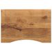 VidaXL Bureaublad met ronding 100x60x2,5 cm massief ruw mangohout