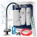 Ari robinet de cuisine 3 voies Solid Spring, chrome, robinet d'évier extractible. Incluant le système de filtration d'eau Aquaphor Ro-202S Pro