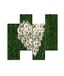 Homemania Wandfoto, motief: bloemen, 4 stuks, voor woonkamer, slaapkamer, meerkleurig, 76 x 0,3 x 50 cm, HM204PMDF212, MDF