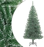 vidaXL Kunstkerstboom met sneeuw 240 cm groen