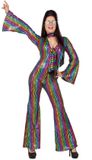 Wilbers Disco Jumpsuit Rainbow Met Hoofdband - Maat 48