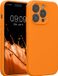kwmobile telefoonhoesje geschikt voor Apple iPhone 14 Pro - TPU backcover met siliconen coating - Smartphone case in fruitig oranje