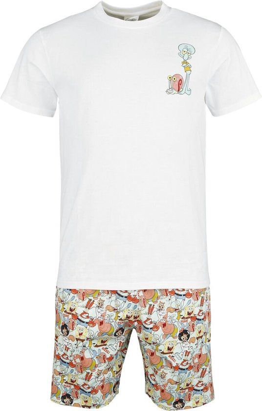 SpongeBob SquarePants Spongebob - Allover Pyjama meerkleurig Katoen - Mannen - 3XL