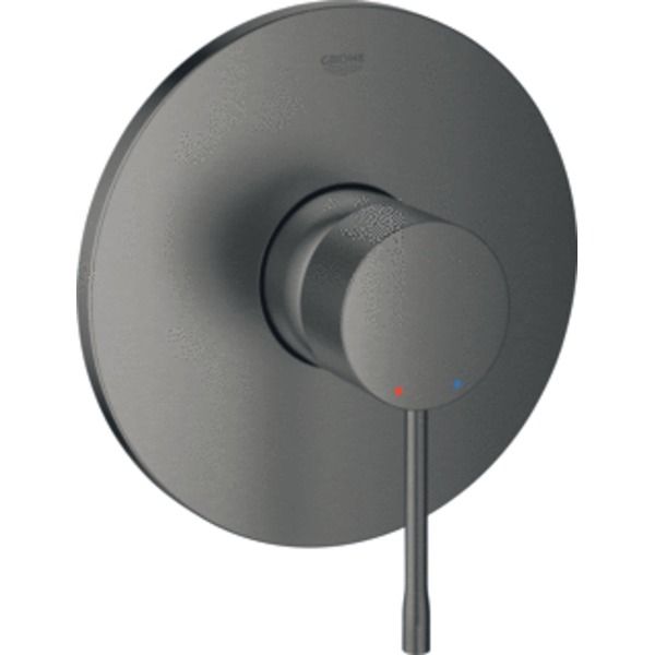 GROHE Essence afdekset douche hard graphite geborsteld 24057al1