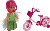 Eddy Toys Fashion Doll Mini Pop met Fiets