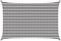 vidaXL - Voile d'ombrage - Rectangulaire - 3 x 4 m - HDPE - Anthracite et Blanc