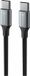 Swissten Câble USB-C vers USB-C tressé - 1.5M - Noir