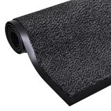 LESTARE Tapijtmat, grijs, gemêleerd, textielmat met pvc-onderkant, voor thuis en business, verschillende maten (90 x 150 cm)