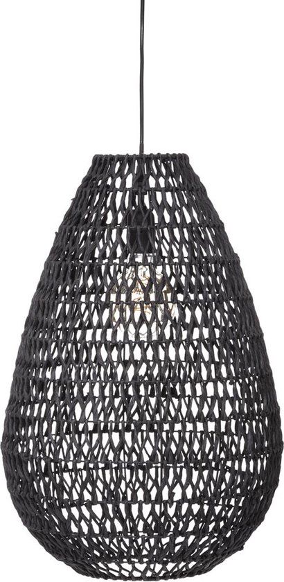 Hanglamp Ina Zwart - Ø 38 cm - Zwart - Merkloos