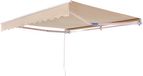 Vevor Handmatige Intrekbare Luifel, 12" x 96" Buitenterras Luifel Zonnescherm, Waterbestendig Polyester Terrasdeur Raam Luifel Zonnescherm met Slinger voor Balkon in de Achtertuin