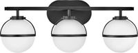 Hinkley Hollis LED Badkamerarmatuur | 3x E14 | 40W | IP44 | Zwart