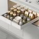 Sans marque Tiroir télescopique sans perforation - extensible - organisateur de meuble de cuisine - blanc - 32-48 cm de large