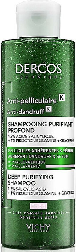 Vichy Dercos K Deep Purifying Shampoo - A Ampon Proti Lupa-m S Peelingova1/2m Efektem