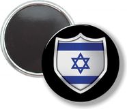 Merkloos / Sans marque Button Met Magneet - Schild Israel - NIET VOOR KLEDING