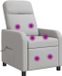 vidaXL Relaxfauteuil Wolkengrijs Stof