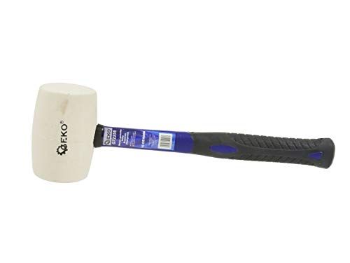 Geko G72255 rubberen hamer, glasvezel handvat, meerkleurig