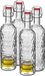 Alessandro Beugelfles/weckfles - 8x - glas - transparant - luchtdicht - 1,1 liter