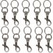 Basi 8120-9100 4026434004335 Mousqueton à clé Argent 10 pièce(s)