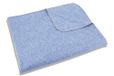 Setex Knuffeldeken, decoratieve deken van 85% katoen en 15% polyester, 200 x 150 x 0,5 cm, lichtblauw effen