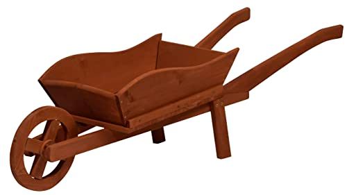 dobar® Plantenkruiwagen van hout - 107 x 29 x 30 cm - bruin